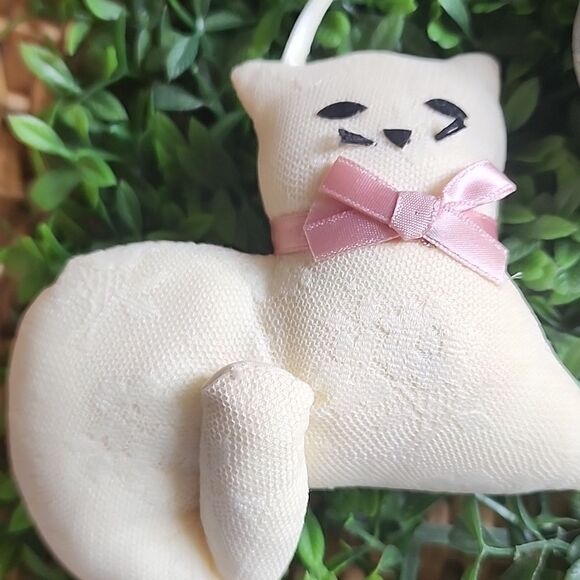 Vintage Russ Lace Cat Ornaments - Picture 7 of 7